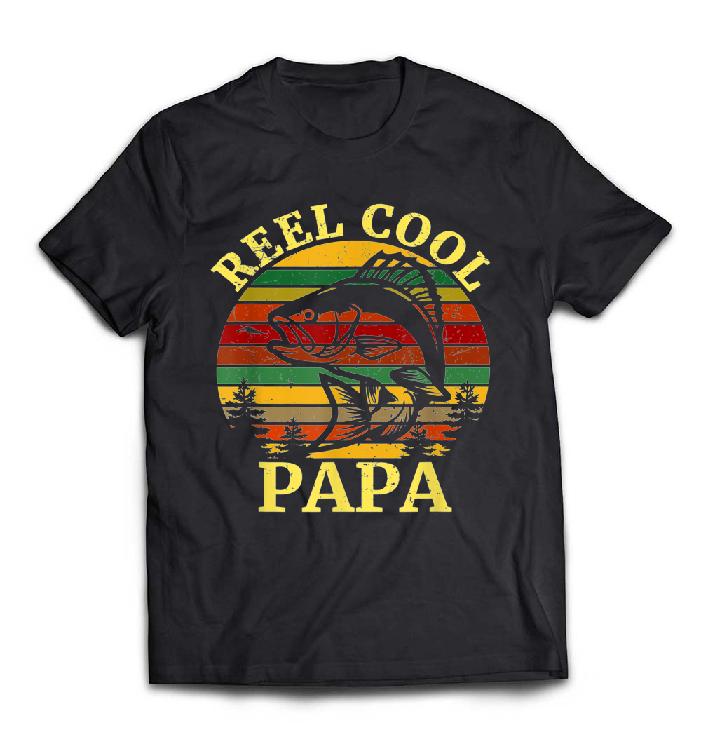 Reel Cool Papa T-Shirt – A Fun Father’s Day Gift for Fishing Dads